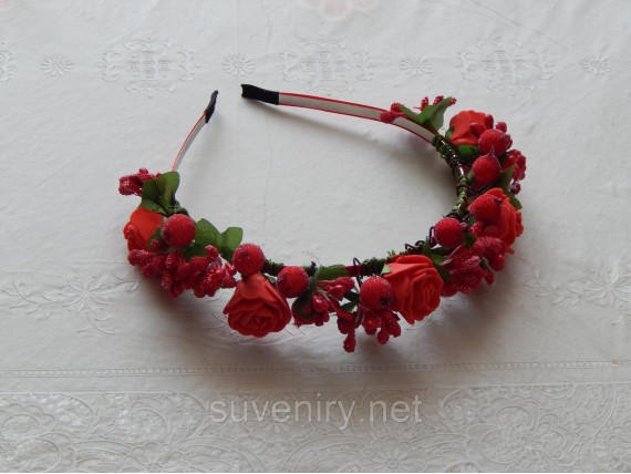 Веночек на голову ручной работы