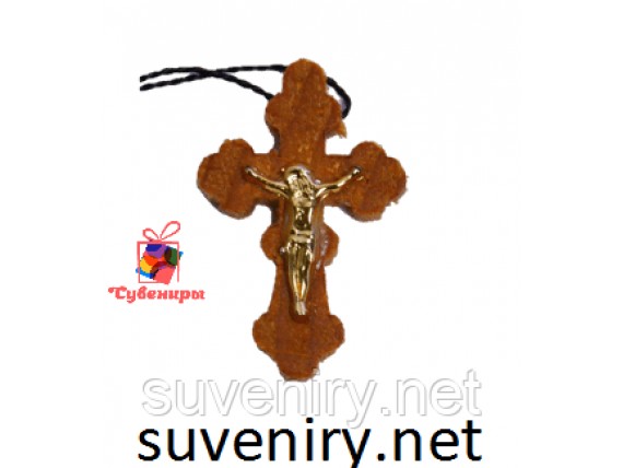 Крестик нательный деревянный фигурный