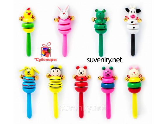 Детские деревянные бубенцы