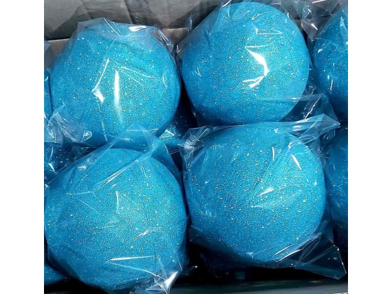 Новогодний шар на елку 15 см возможны  разные цвета
