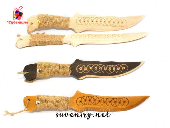 Деревянные сувенирные ножи ручная работа
