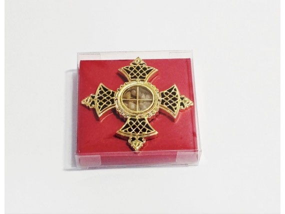 Георгіївський хрест мощевик з ладаном
