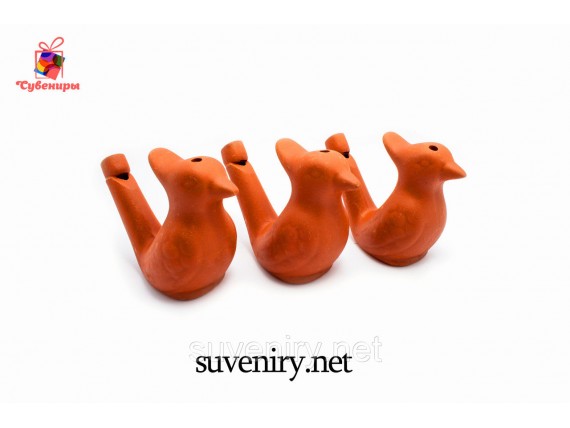 Свистулька водяная глиняная сувенирная