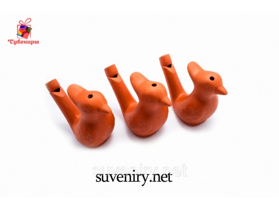 Свистулька водяная глиняная сувенирная