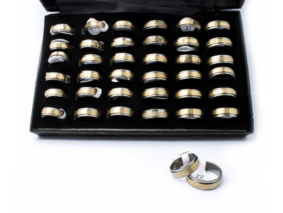 Кольца с молитвой Отче наш позолоченные Кольца с молитвой Отче наш позолоченные