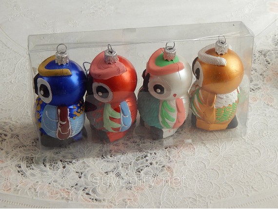 Новогодняя игрушка сова набор