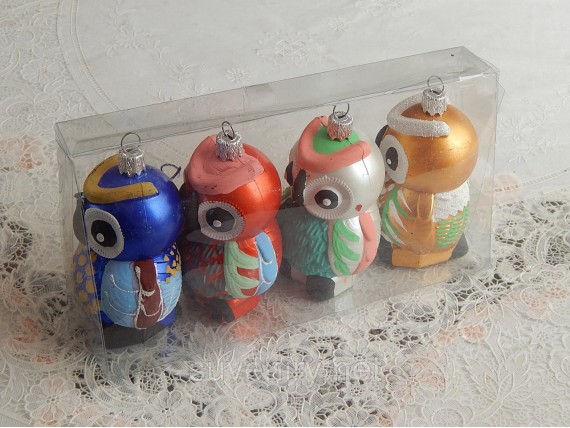 Новогодняя игрушка сова набор