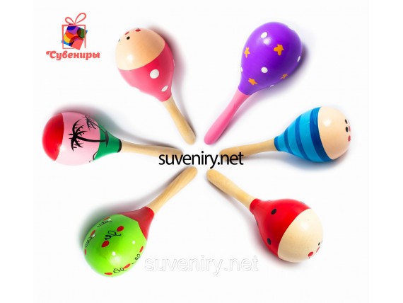Детские деревянные маракасы большие