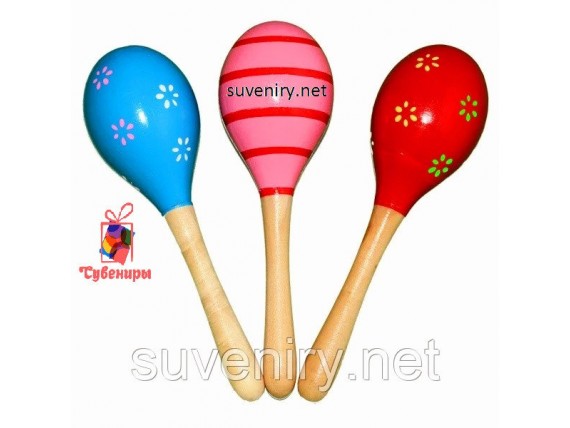 Детские деревянные маракасы большие