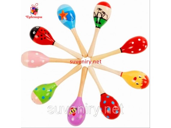 Детские деревянные маракасы большие