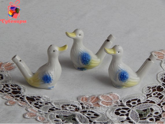 Керамическая водяная свистулька сувенир для детей