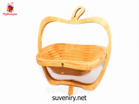 Деревянная фруктовница-конфетница большая