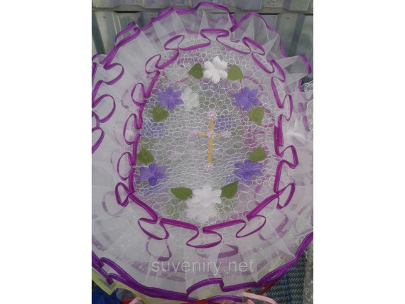 Пасхальные салфетки на корзинку разные цвета