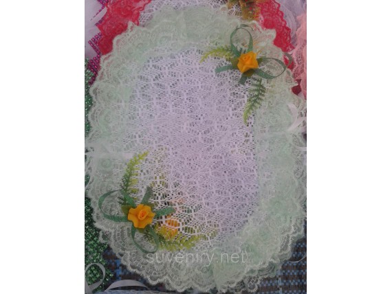 Нарядная пасхальная салфетка на детскую корзину