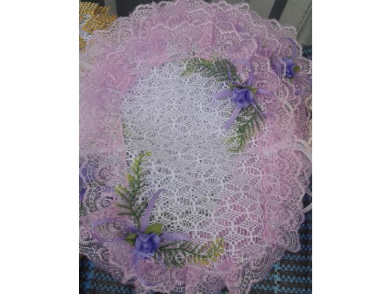 Нарядная пасхальная салфетка на детскую корзину