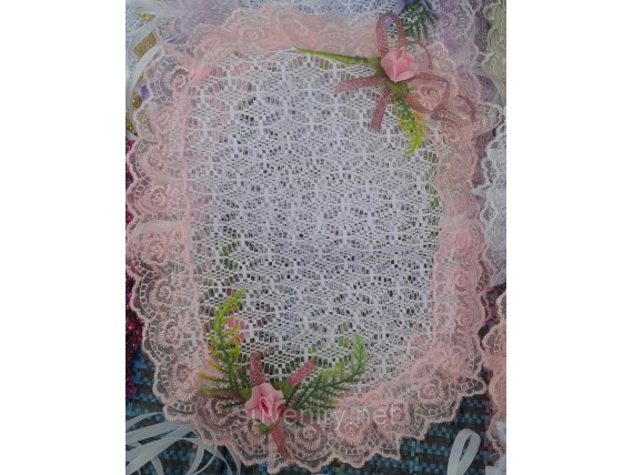 Нарядная пасхальная салфетка на детскую корзину