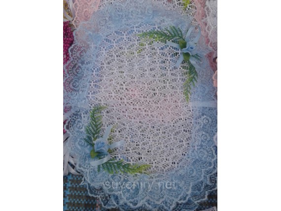 Нарядная пасхальная салфетка на детскую корзину