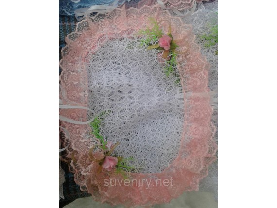 Нарядная пасхальная салфетка на детскую корзину