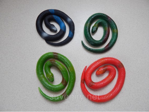 Детская игрушка змея силиконовая длина 70см