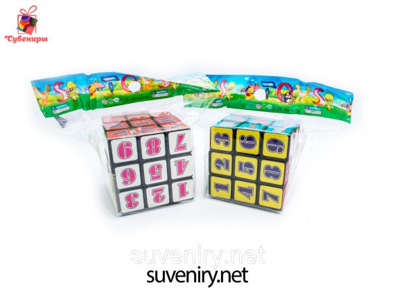 Детская развивающая игрушка Кубик-рубик с буквами и цыфрами