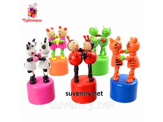 Детские танцующие деревянные игрушки