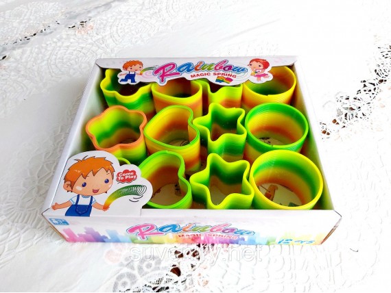 Детская пружинка радуга разные фигурки