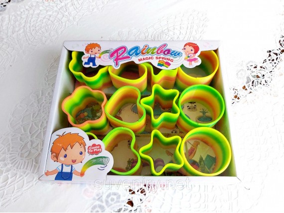 Детская пружинка радуга разные фигурки