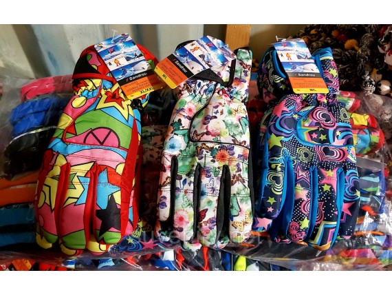 Женские лыжные теплые перчатки