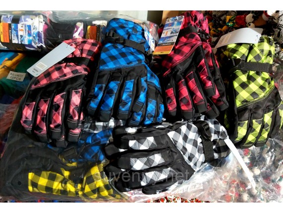 Женские горнолыжные теплые перчатки