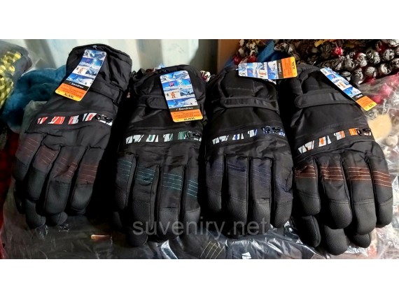 Мужские лыжные теплые перчатки