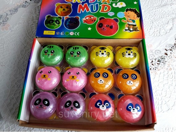 Детские лизуны Панда перламутровые