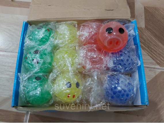 Детский лизун игрушка свинка