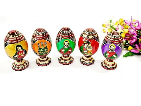 Дерев'яні Великодні писанки з іконкою