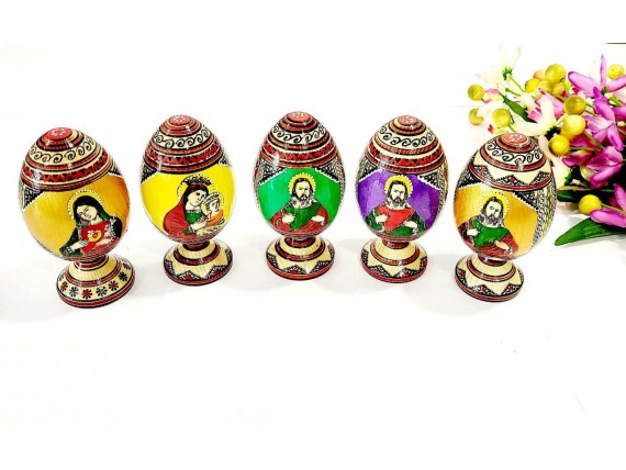 Дерев'яні Великодні писанки з іконкою