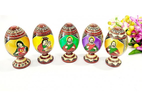Дерев'яні Великодні писанки з іконкою