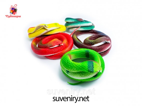Детская игрушка змея кобра силиконовая длина 70см