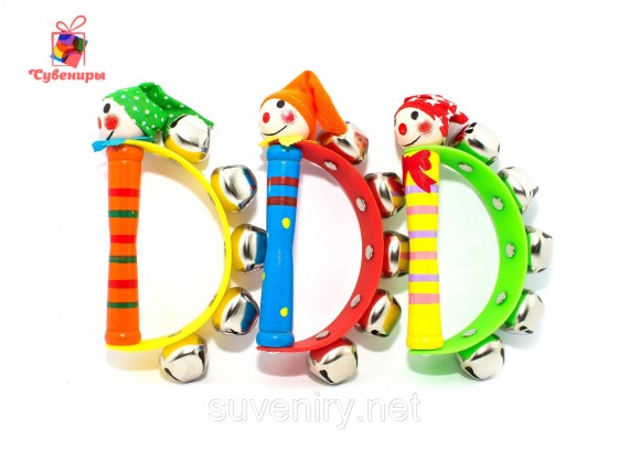 Детские музыкальные бубенцы погремушки
