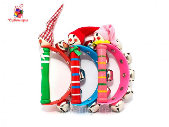 Детские музыкальные бубенцы погремушки