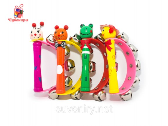 Детские музыкальные бубенцы погремушки
