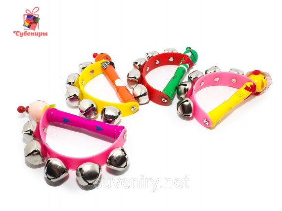 Детские музыкальные бубенцы погремушки
