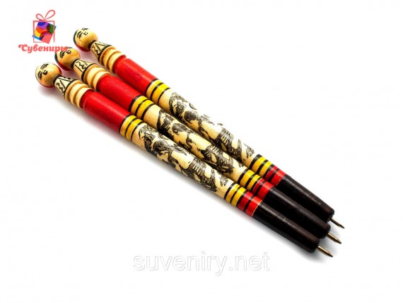 Сувенирная деревянная ручка Гуцулка