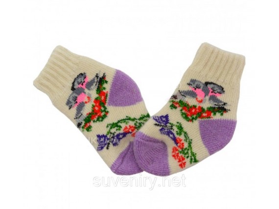 Детские ангоровые шерстяные носки