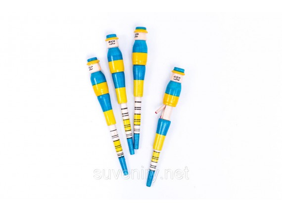 Деревянный сувенир в виде ручки с приколом