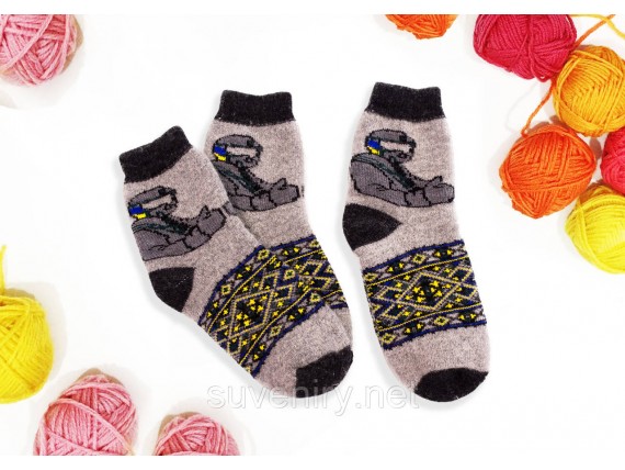 Мужские ангоровые шерстяные носки