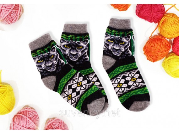 Мужские ангоровые шерстяные носки