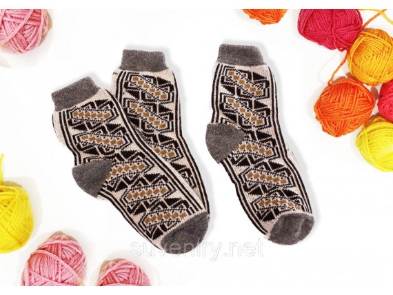 Мужские ангоровые шерстяные носки