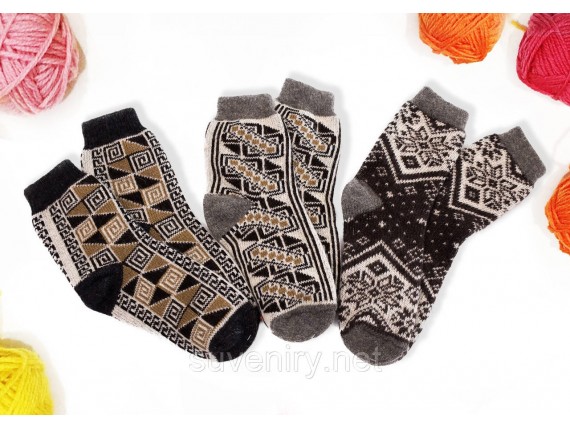 Мужские ангоровые шерстяные носки