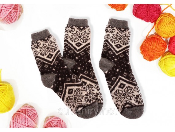 Мужские ангоровые шерстяные носки