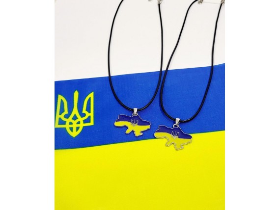 Кулон подвеска карта Украины