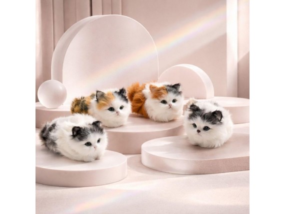 Детские игрушки кошки пушистые